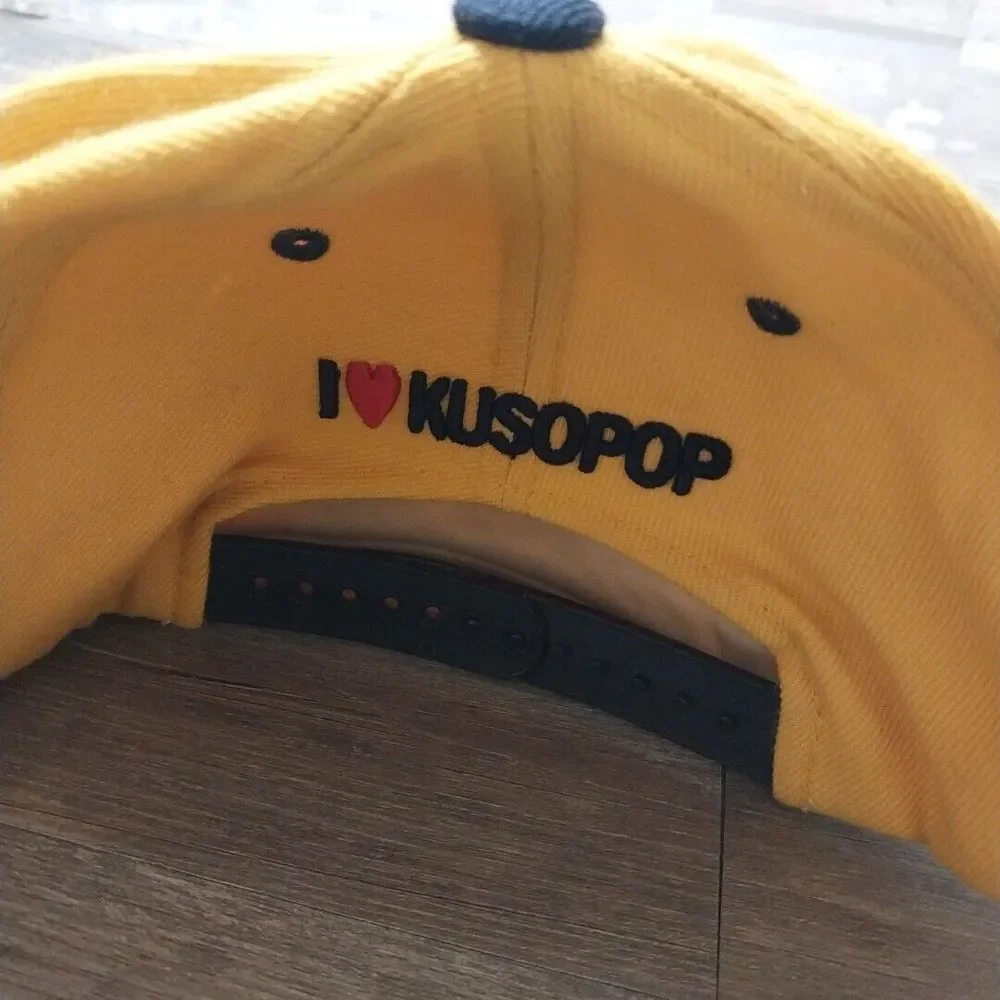 Kusopop Hat Snapback I💓Kusopop I💓ME⭐I💓⭐KUSOPOP ZEPHYR Yellow‎ Black